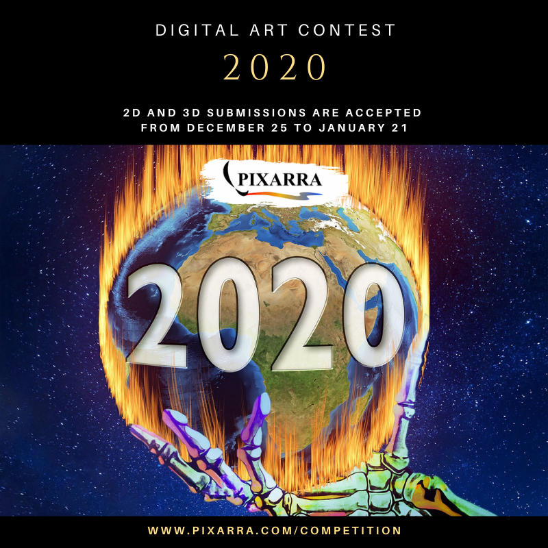 Call for Artists “2020” Digital Art Contest Online Pixarra Art Jobs